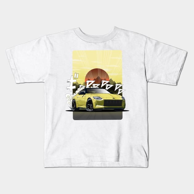 All New Nissan 400z Ready to Race Kids T-Shirt by Aiqkids Design